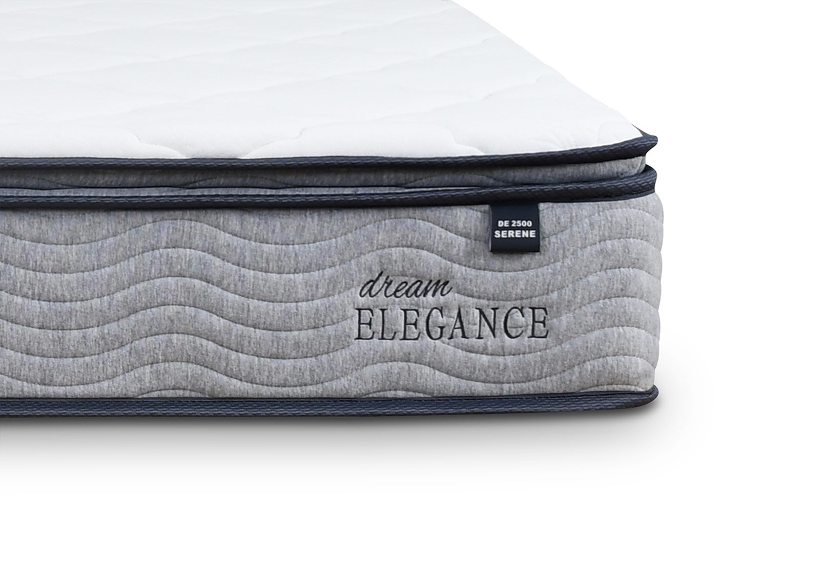 DREAM ELEGANCE 2500 SERENE QUEEN MATTRESS WHITE/GREY