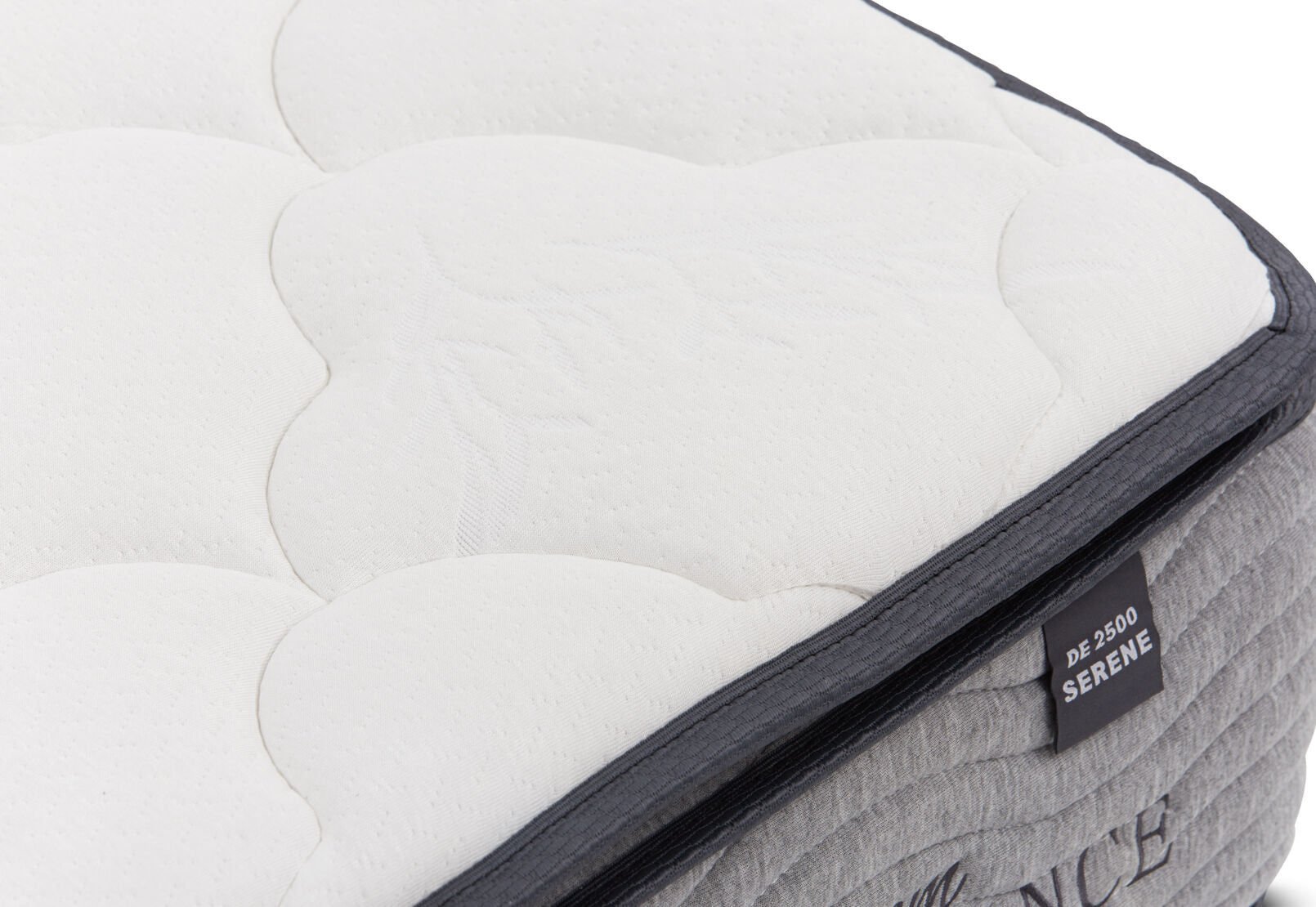 DREAM ELEGANCE 2500 SERENE SINGLE MATTRESS WHITE/GREY