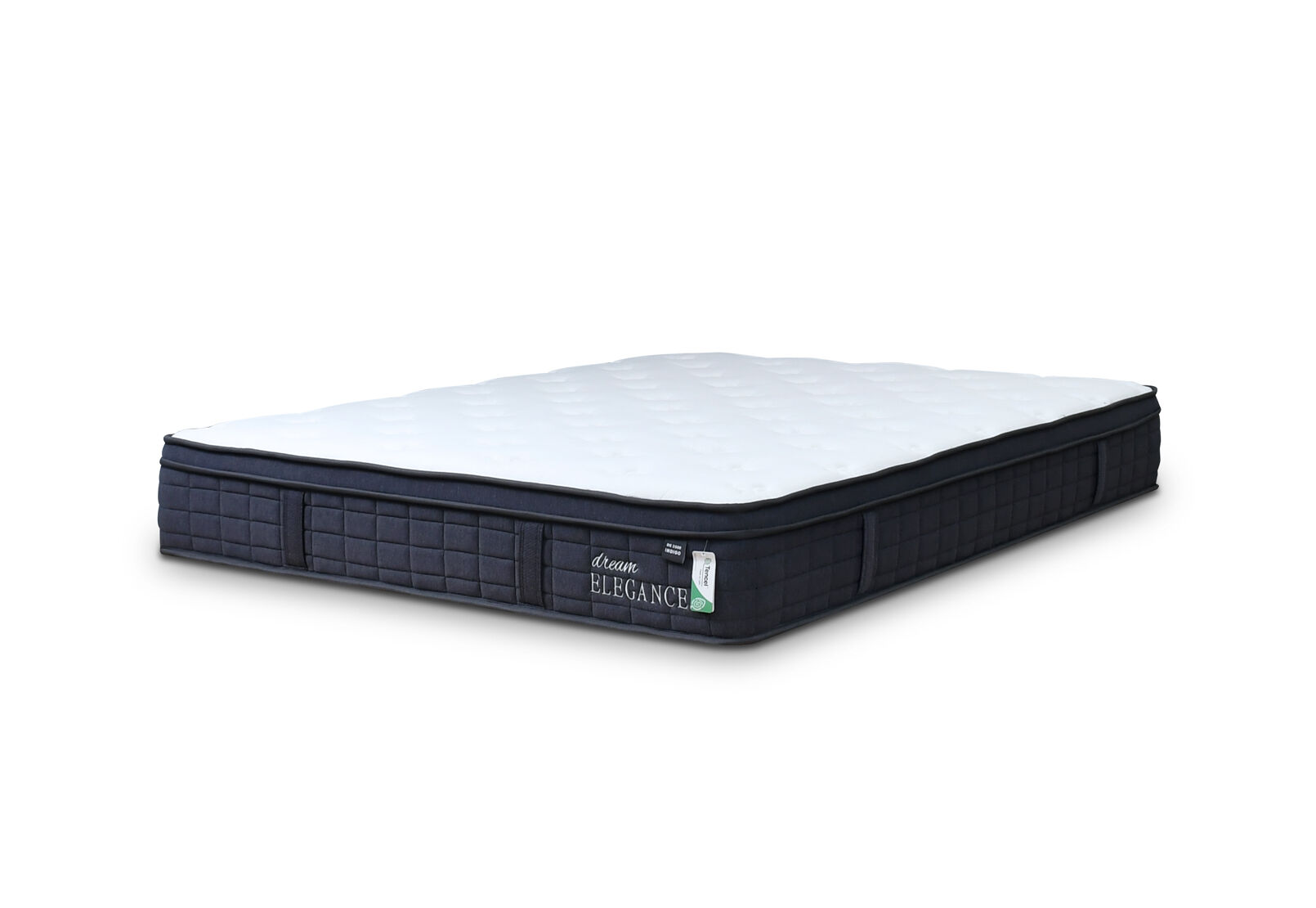 DREAM ELEGANCE 3500 INDIGO QUEEN MATTRESS WHITE/BLUE