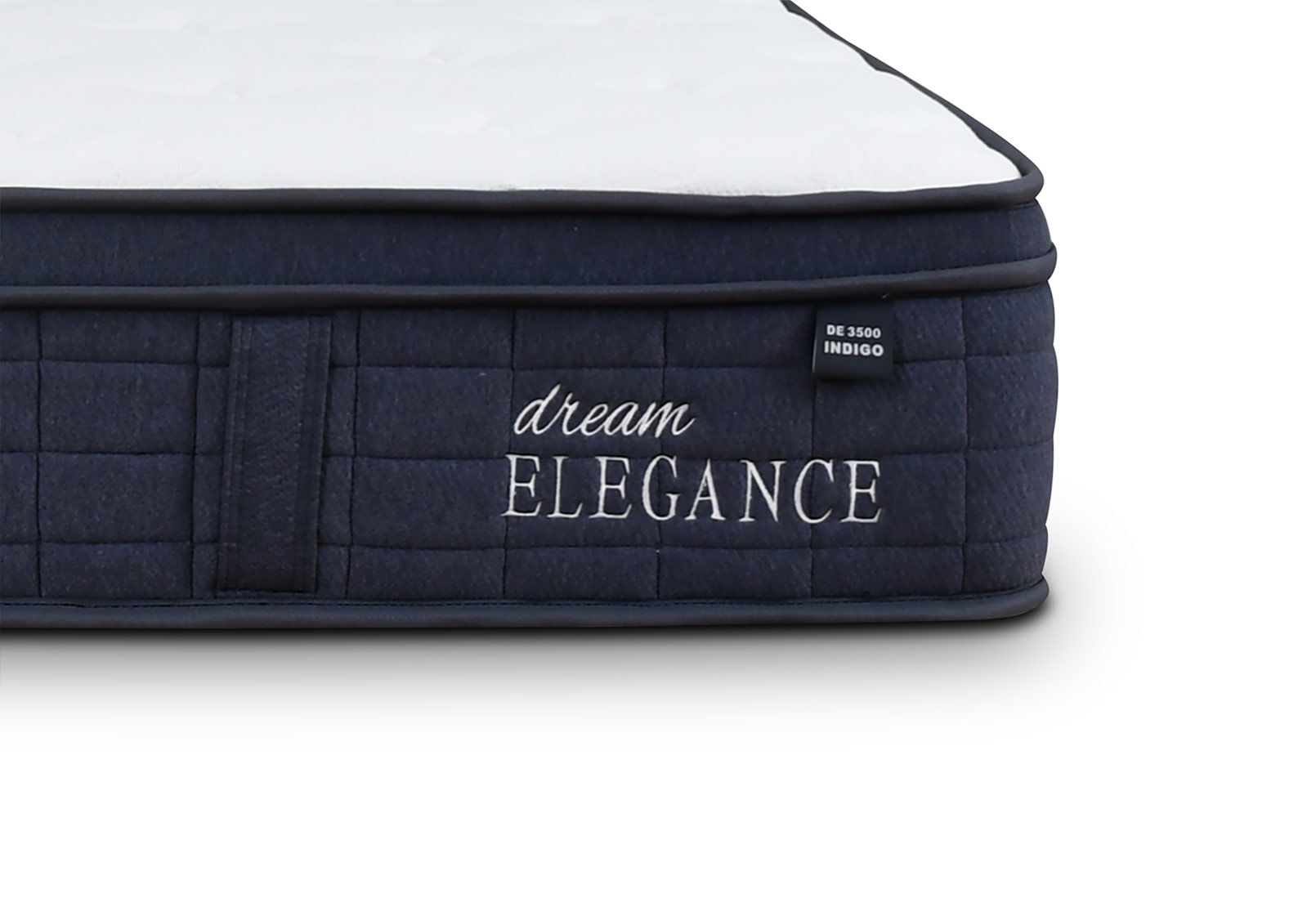 DREAM ELEGANCE 3500 INDIGO QUEEN MATTRESS WHITE/BLUE