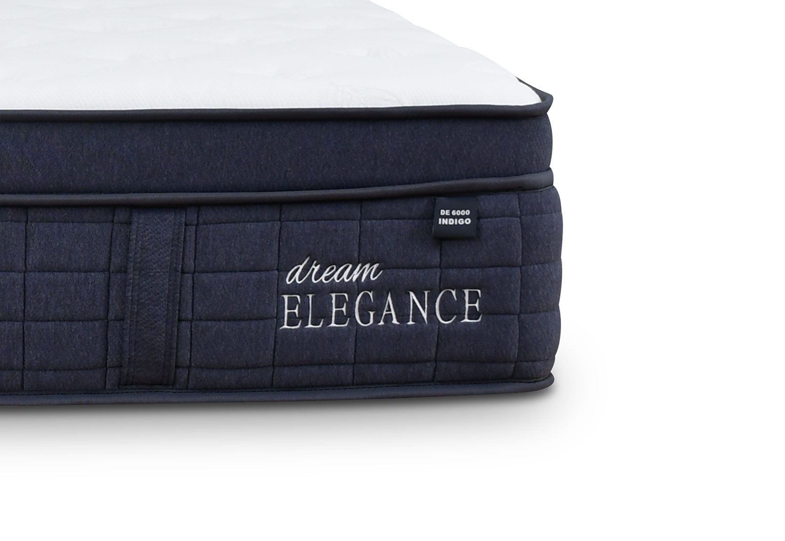 DREAM ELEGANCE 6000 INDIGO KING MATTRESS WHITE/BLUE