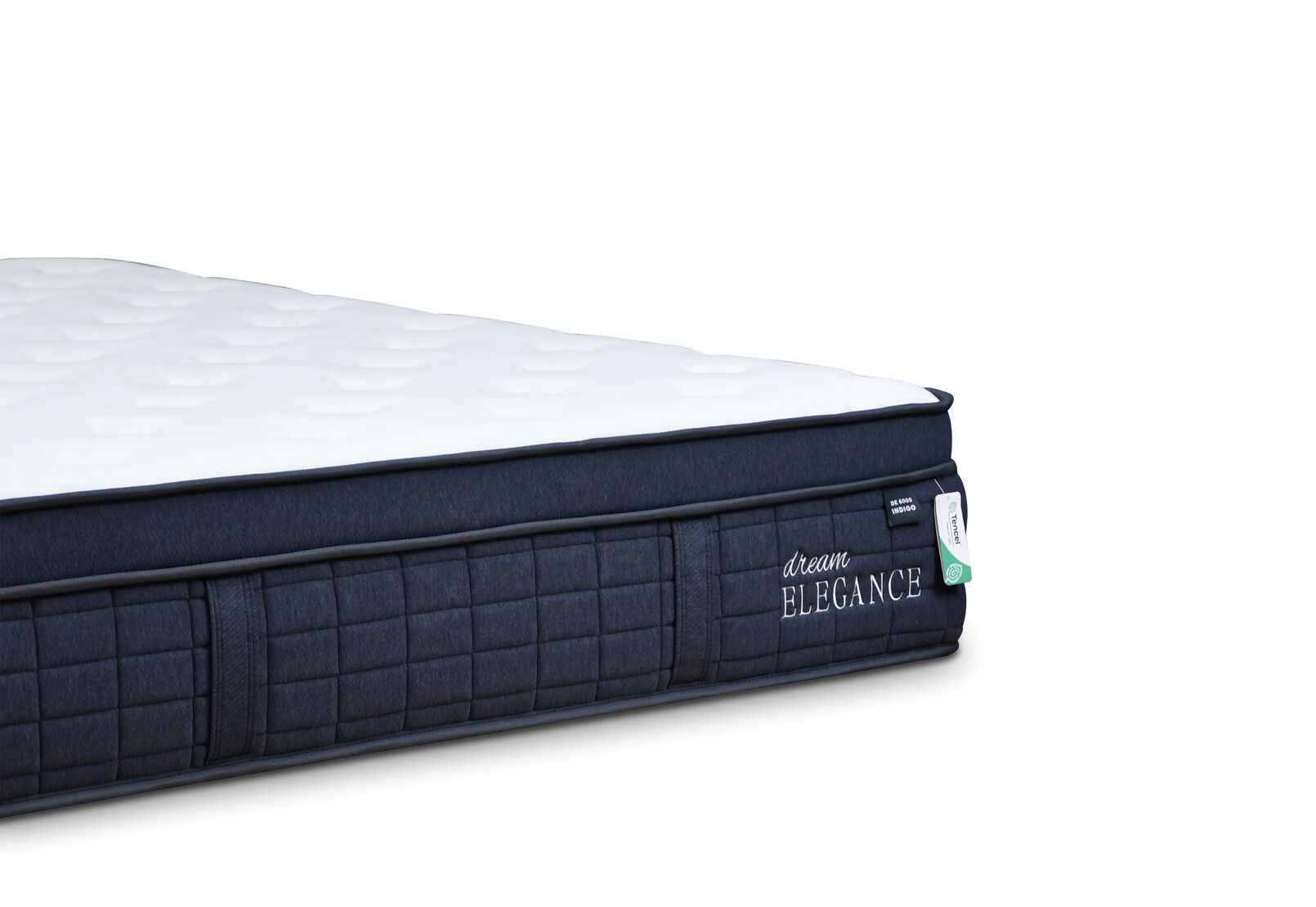 DREAM ELEGANCE 6000 INDIGO QUEEN MATTRESS WHITE/BLUE