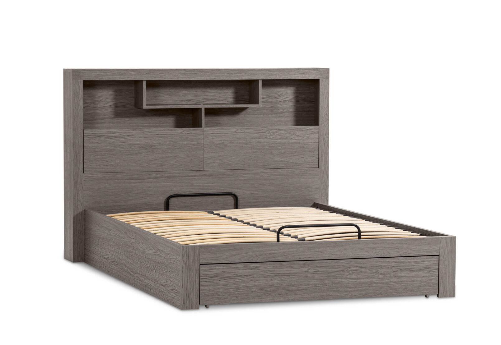 GEOVANA KING BED GREY