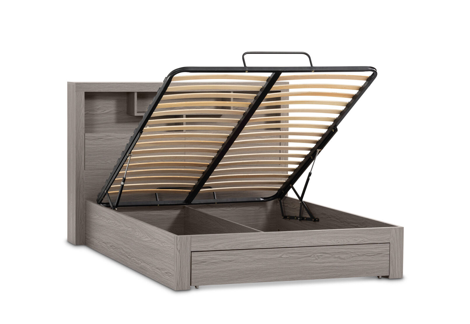 GEOVANA KING BED GREY
