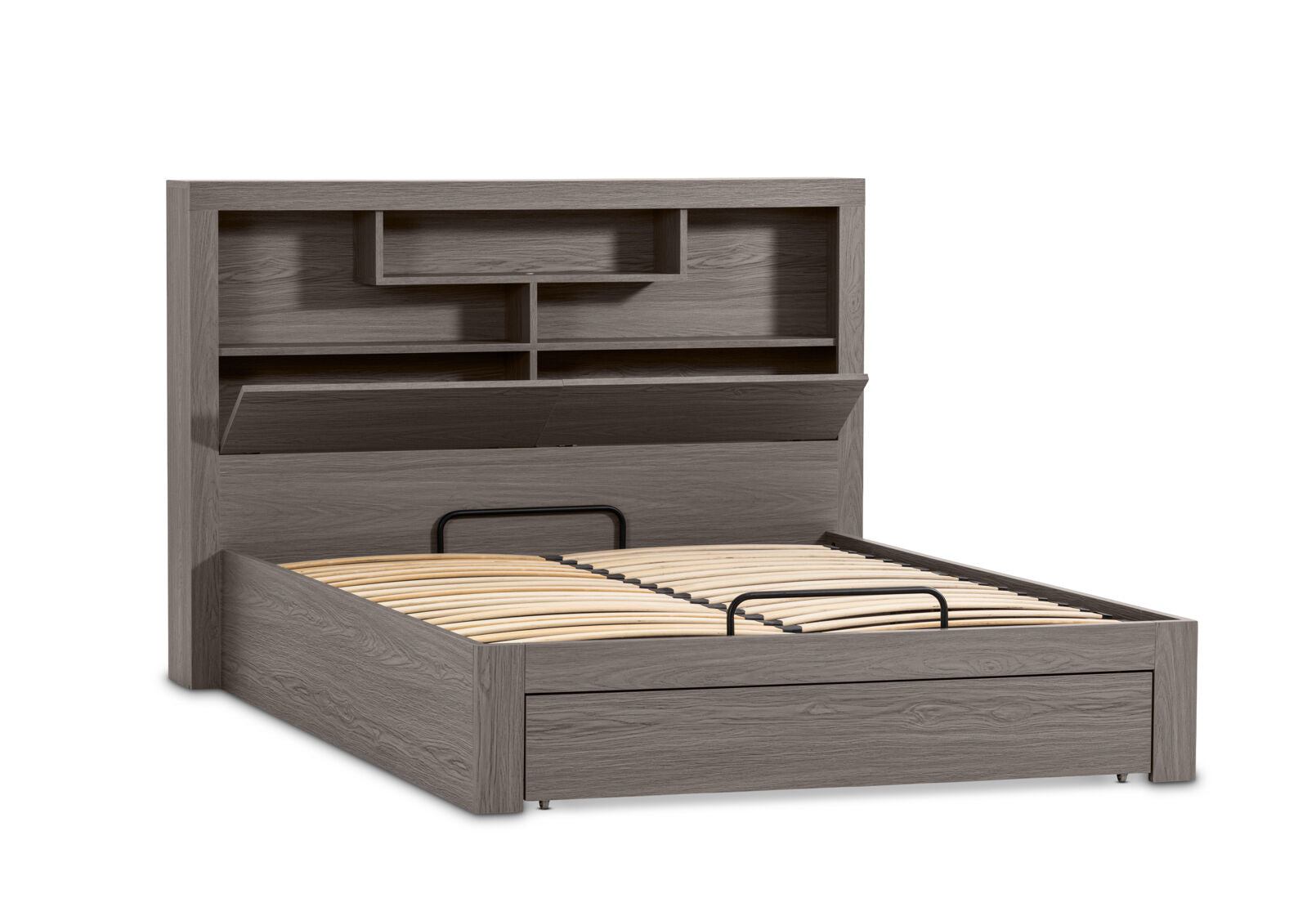 GEOVANA KING BED GREY