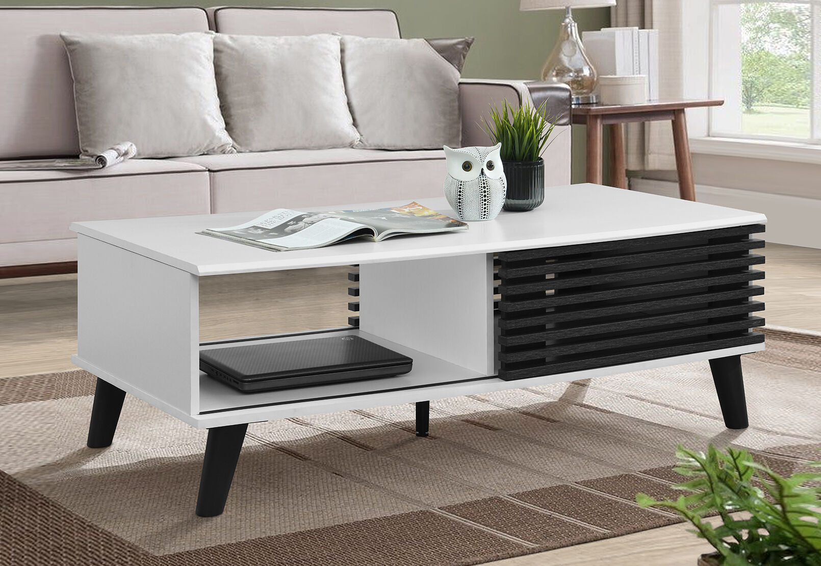 POPE COFFEE TABLE BLACK/WHITE