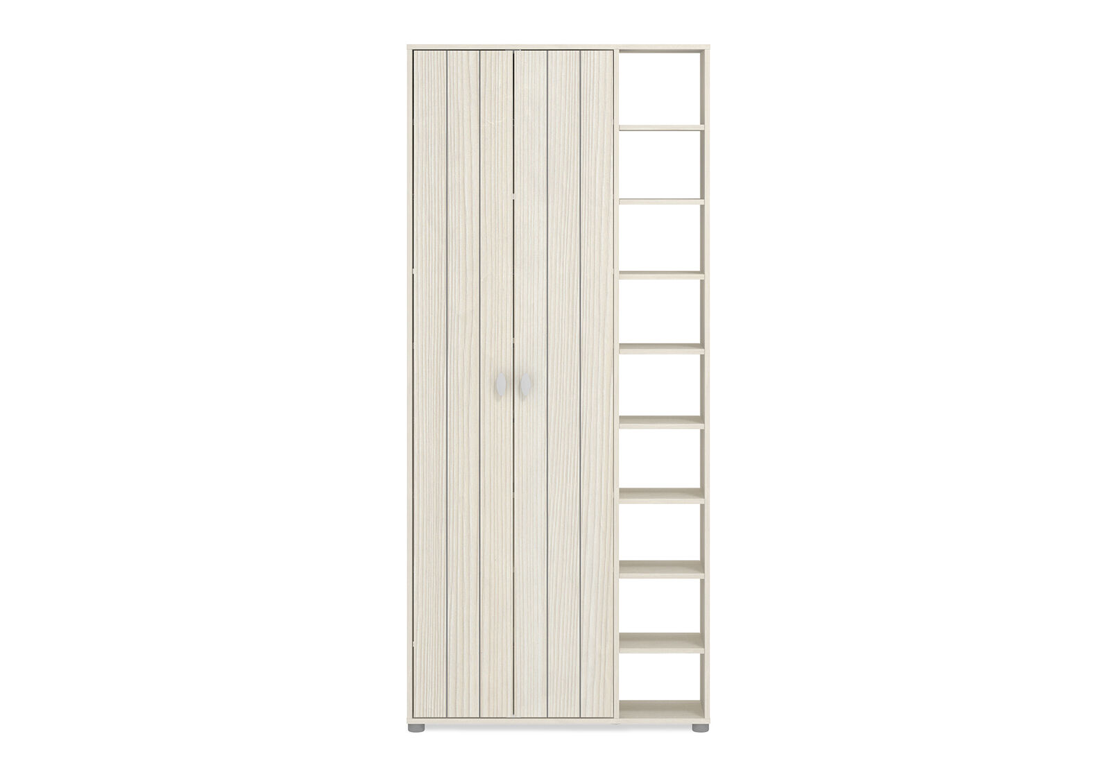 YATES 2 DOOR SHOE CABINET WHITE WASH