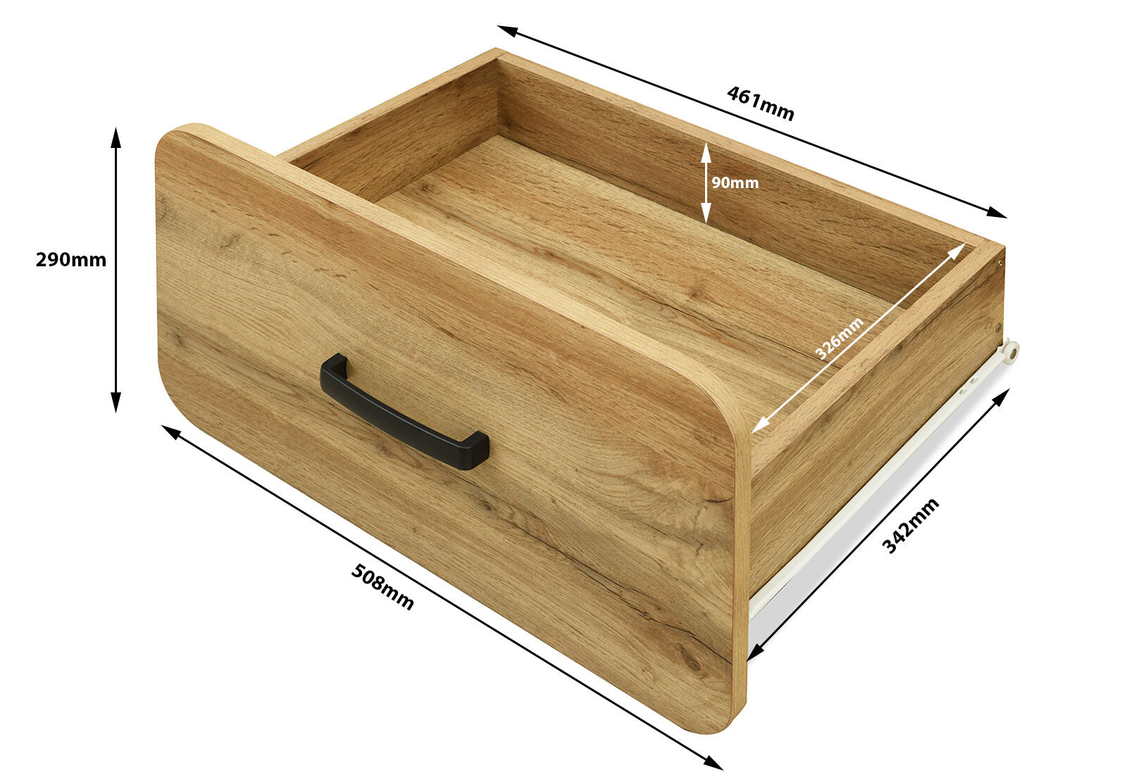 MARTINEZ BEDSIDE OAK