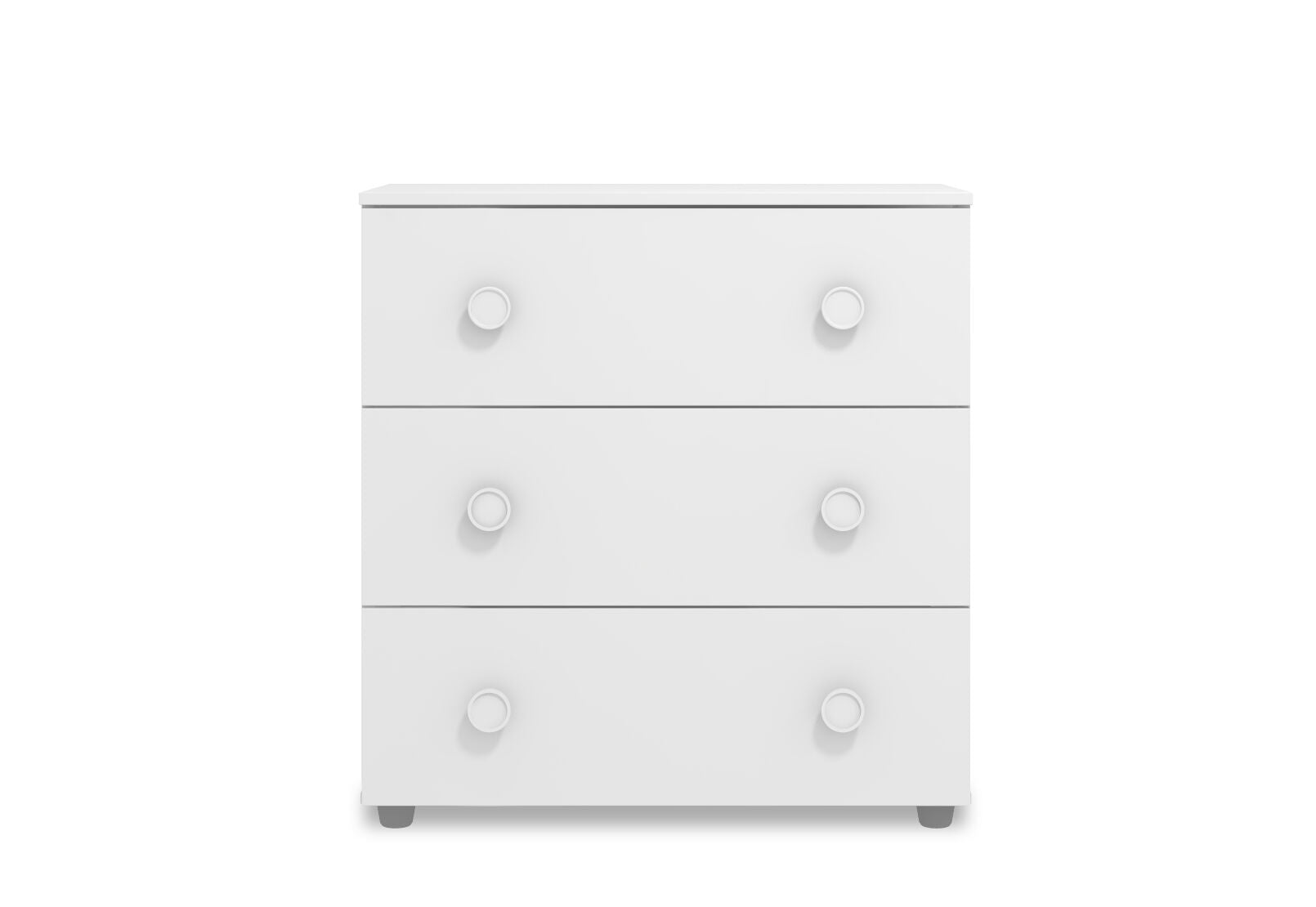 WHEELER 3 DRAWER TALL CHEST WHITE