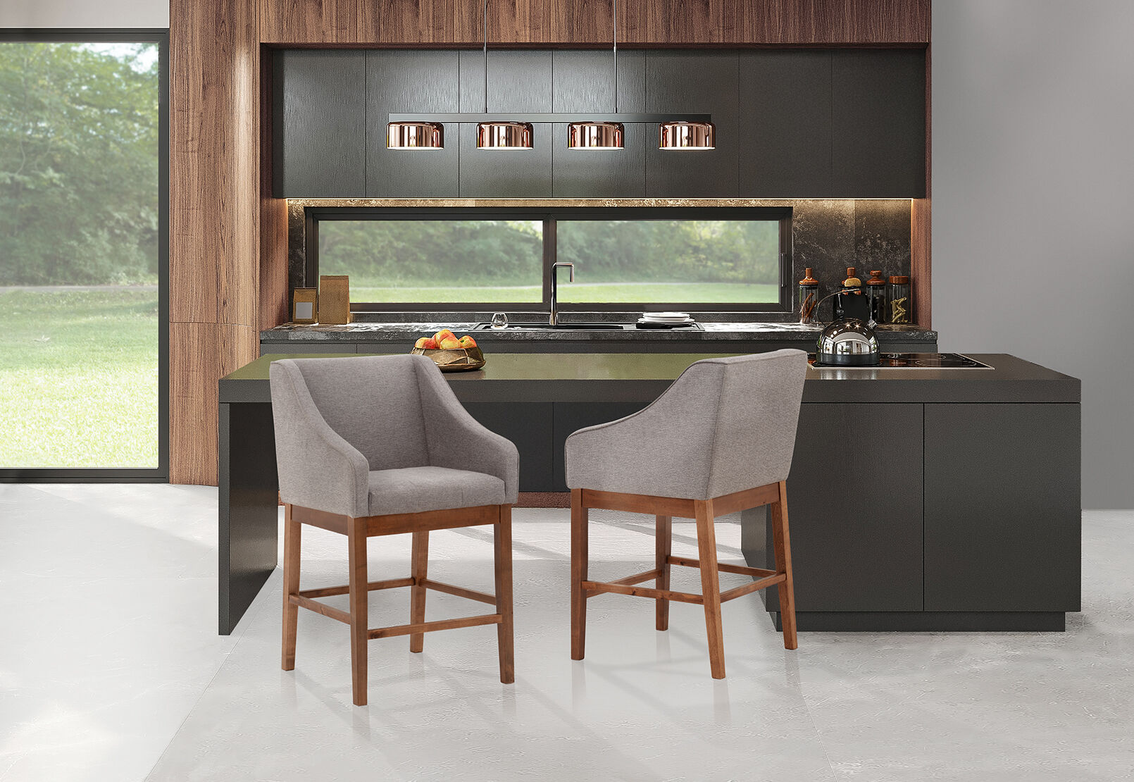 VALERIAN STOOL GREY