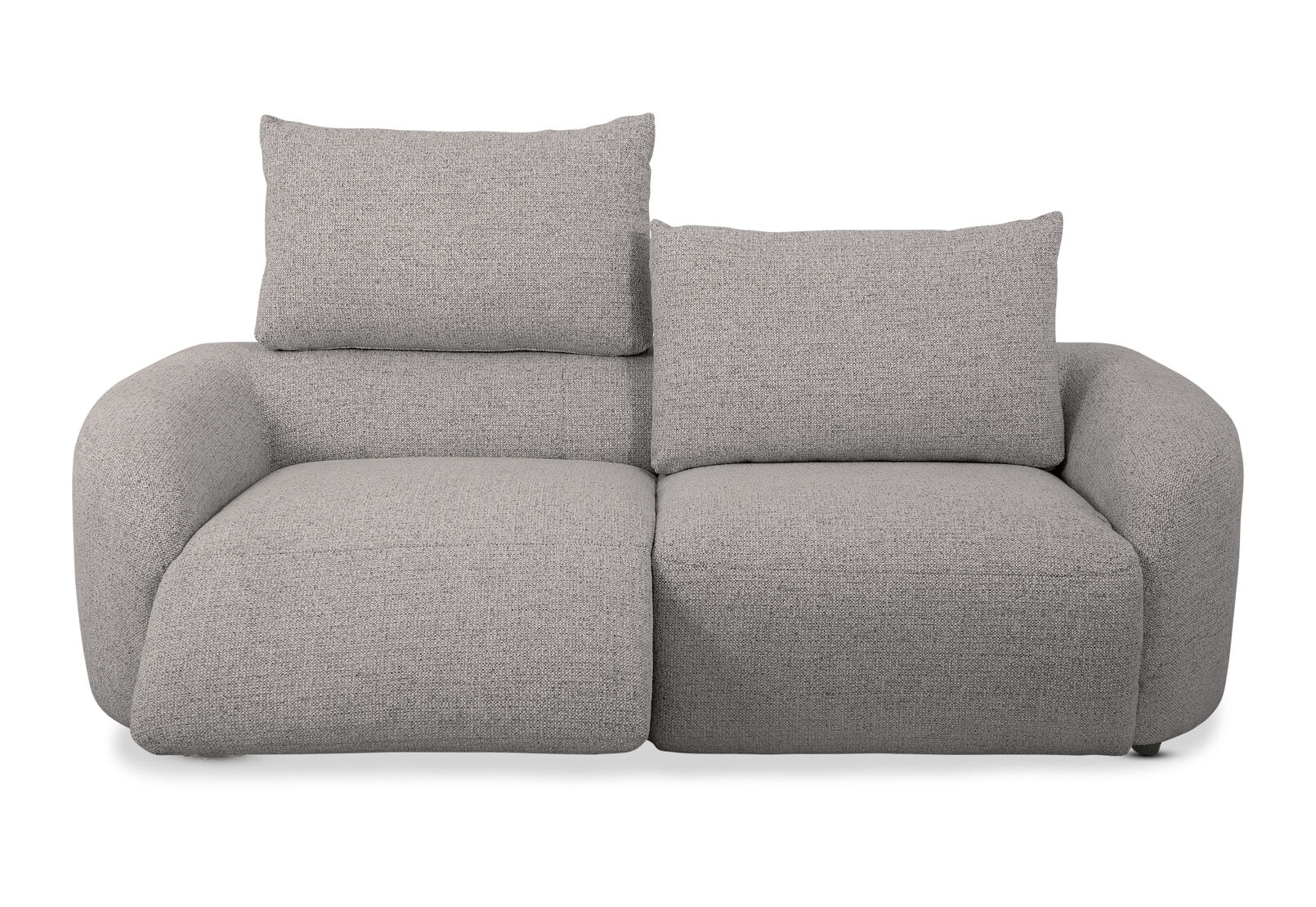 ARETHA FABRIC 2.5 SEATER WITH INBUILT ELECTRIC RECLINERS PEWTER