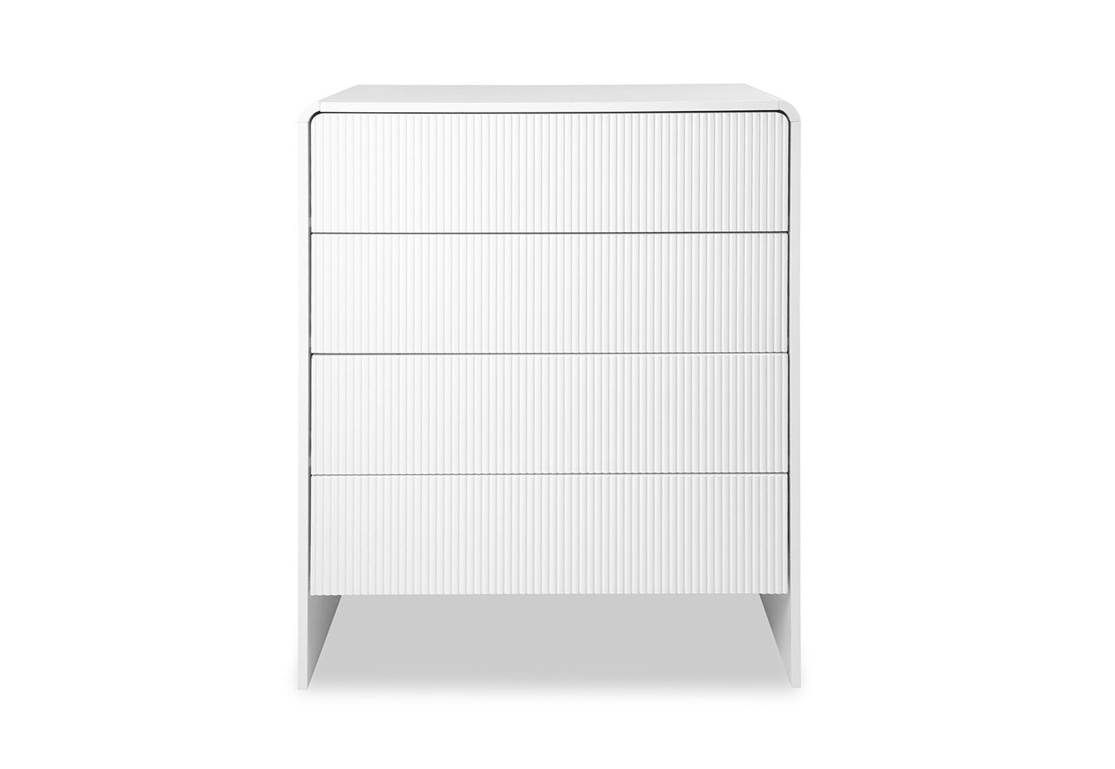 PALMEA 4 DRAWER TALL CHEST WHITE