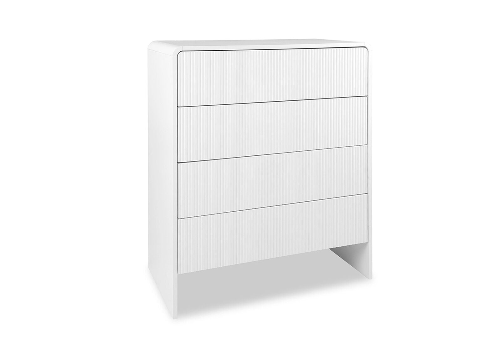 PALMEA 4 DRAWER TALL CHEST WHITE