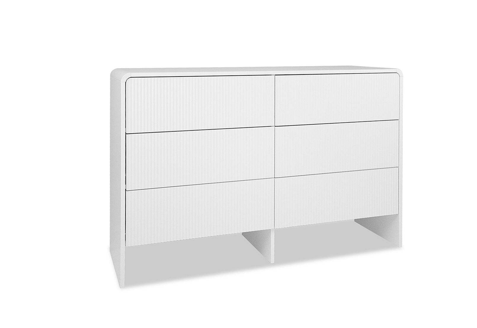 PALMEA 6 DRAWER DRESSER WHITE