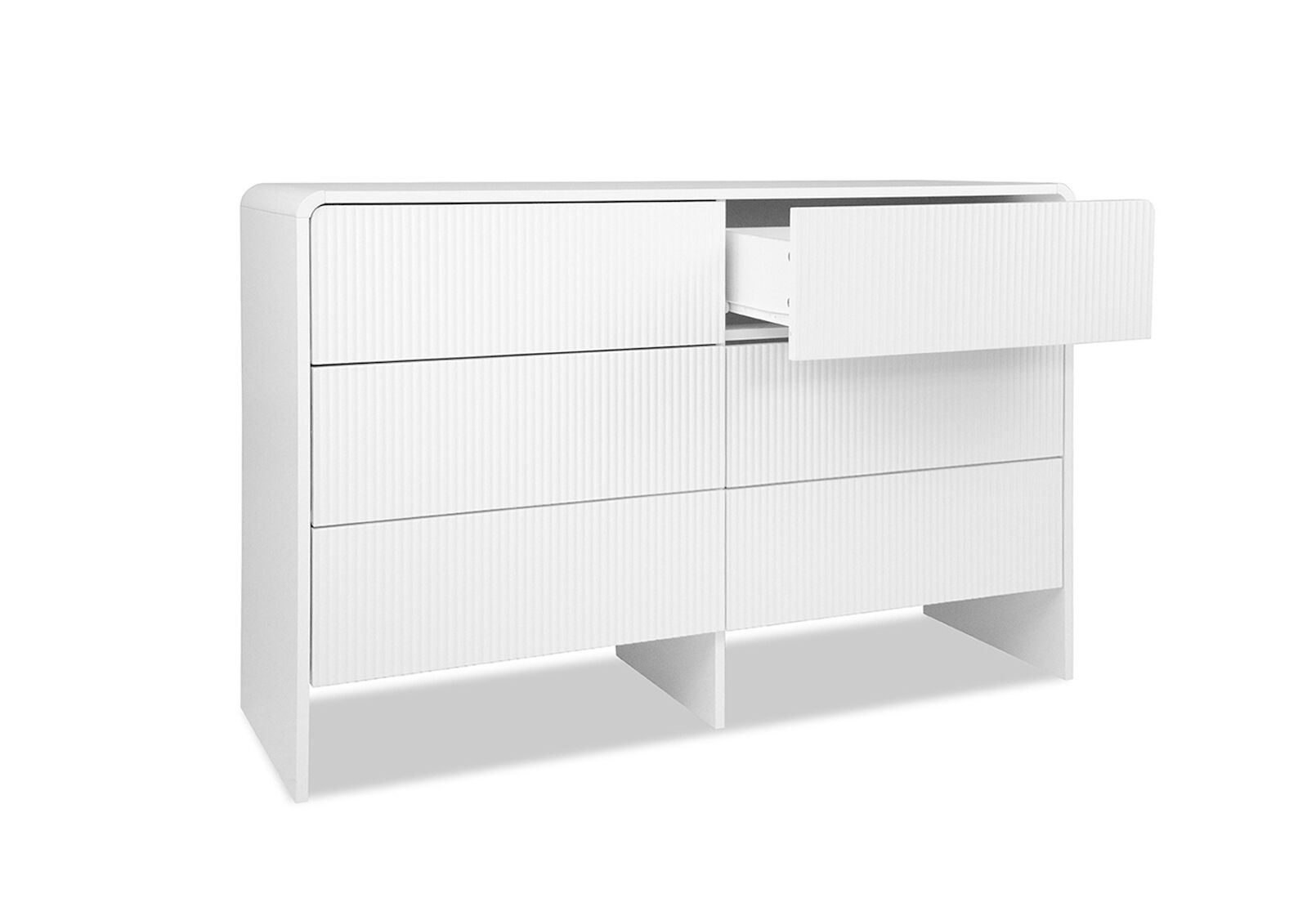 PALMEA 6 DRAWER DRESSER WHITE