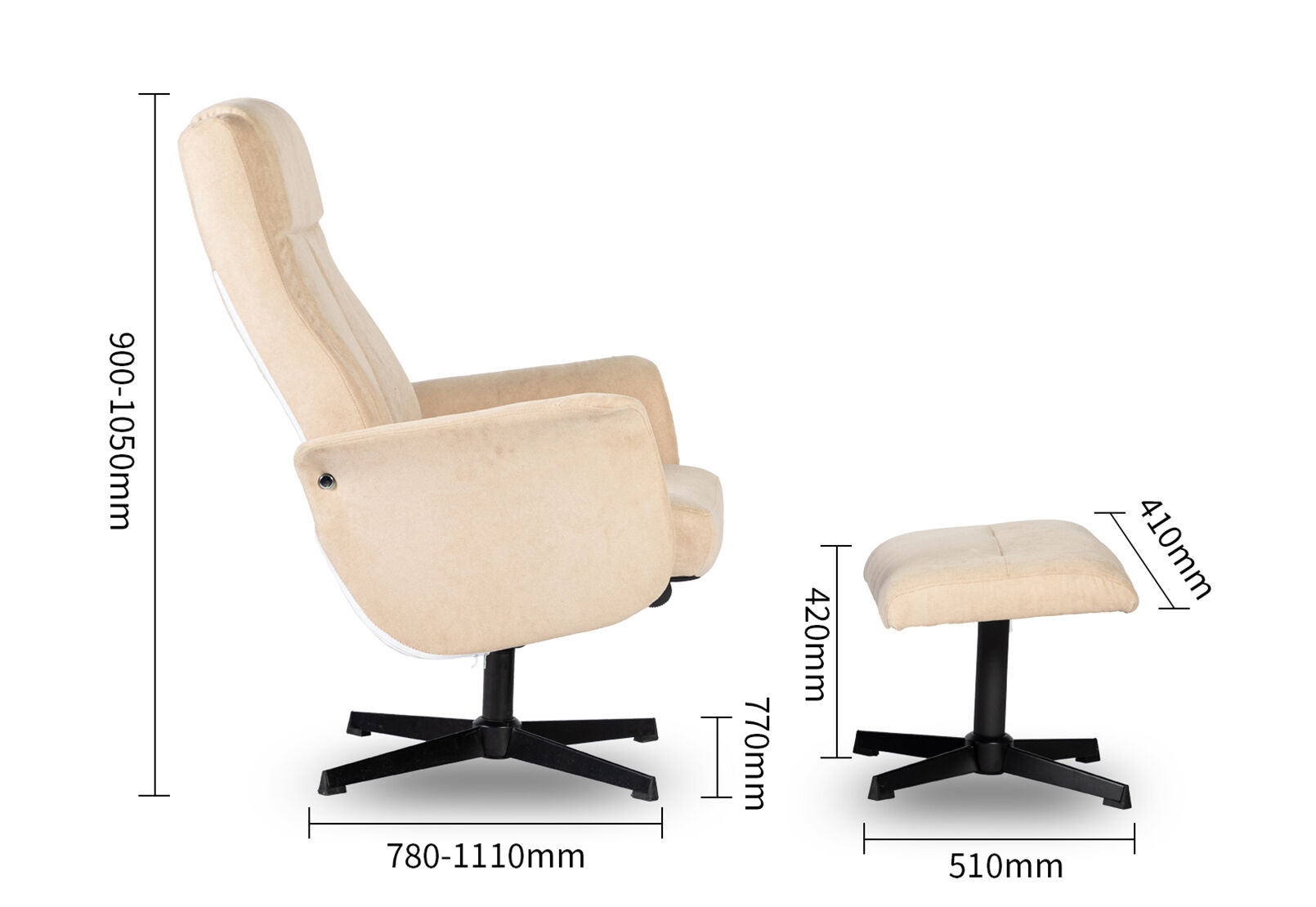 PEREZ SWIVEL ACCENT CHAIR STONE
