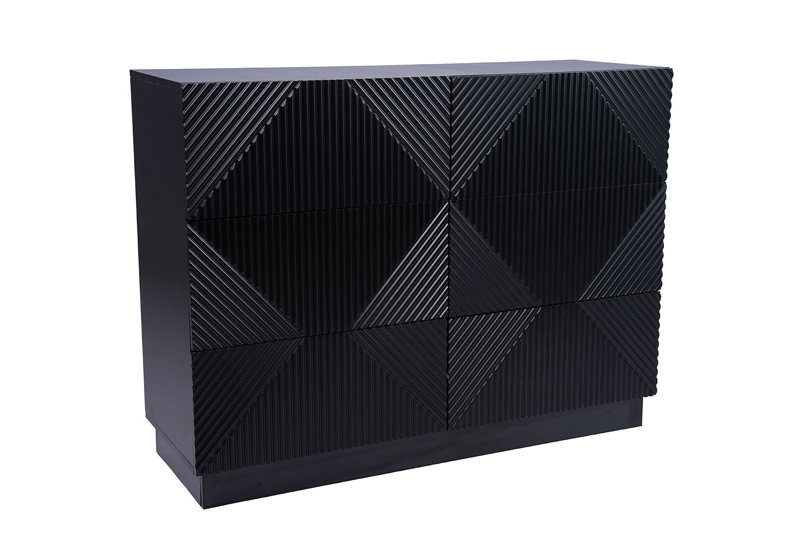 AGUILAR 6 DRAWER DRESSER BLACK
