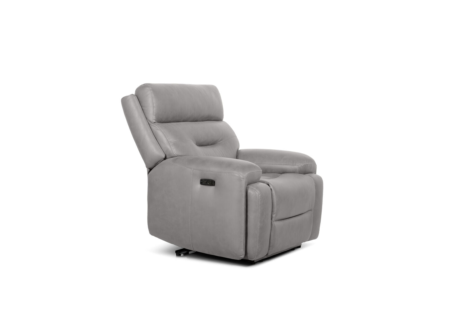 HOLLYWOOD FABRIC ELECTRIC RECLINER LIGHT GREY