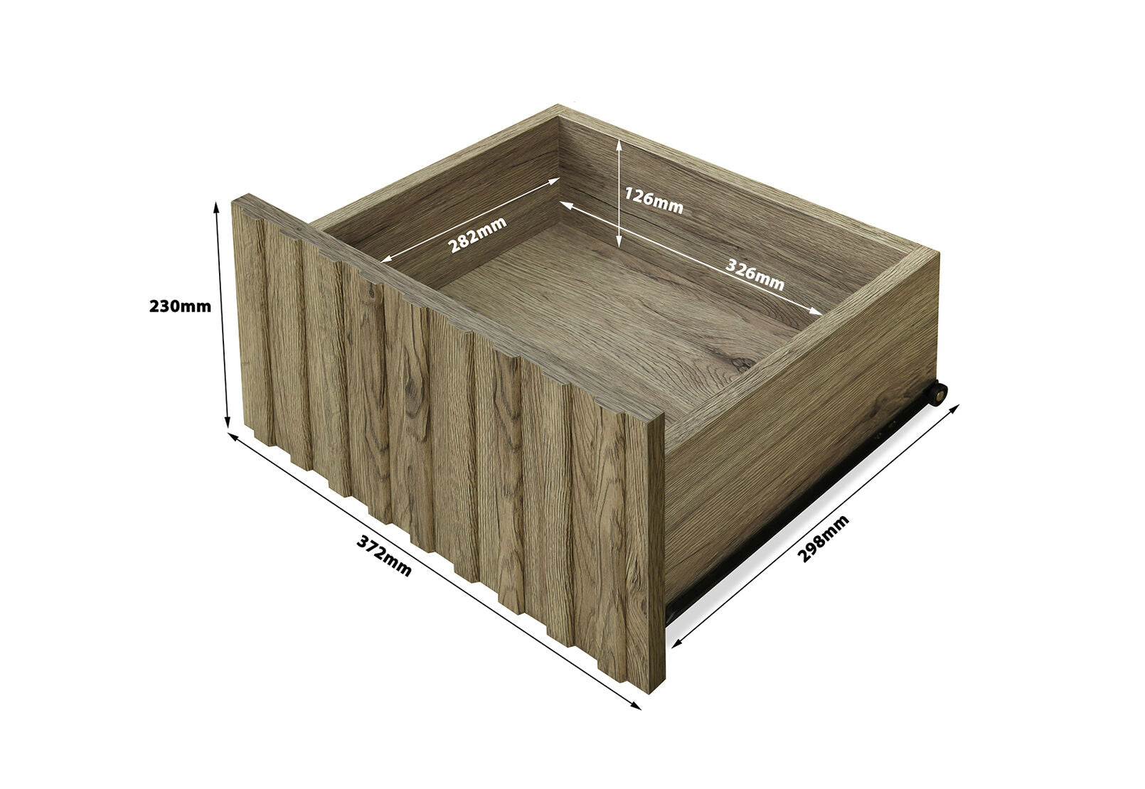 RODGERS BEDSIDE NATURAL OAK