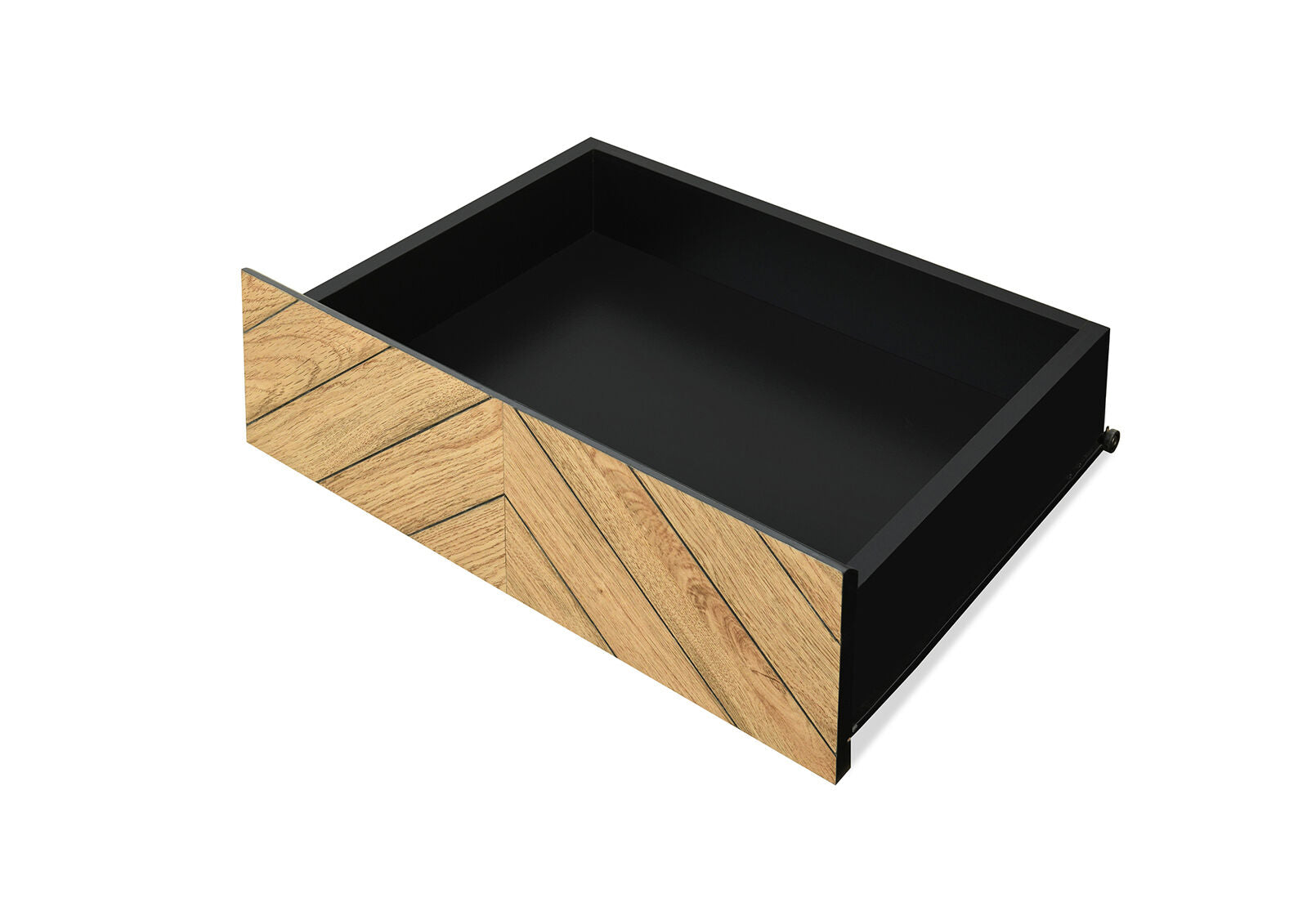 RUSH BEDSIDE BLACK/OAK