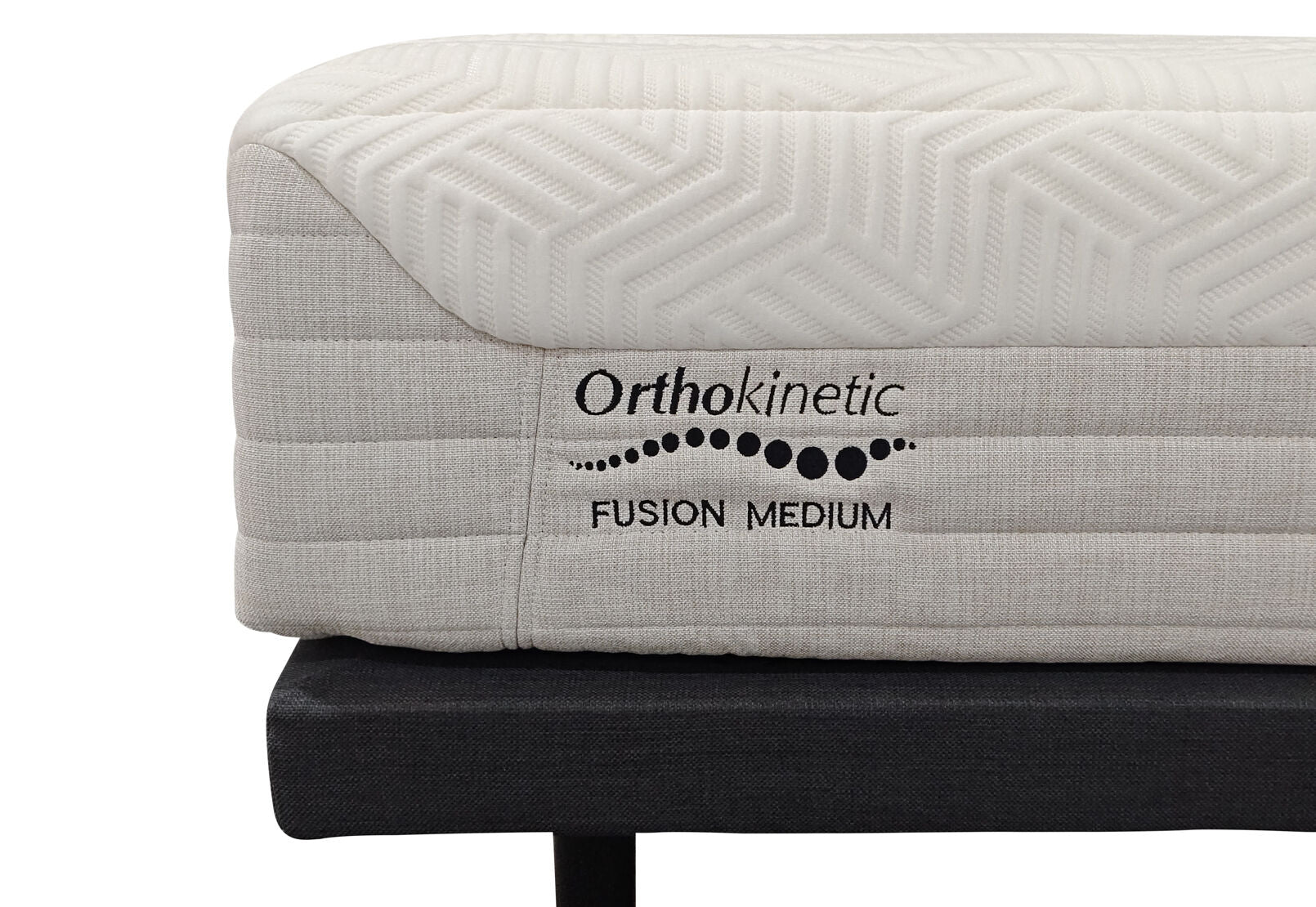 ORTHOKINETIC HYBRID FUSION MEDIUM LONG SINGLE MOTION BED PACKAGE GREY/ WHITE