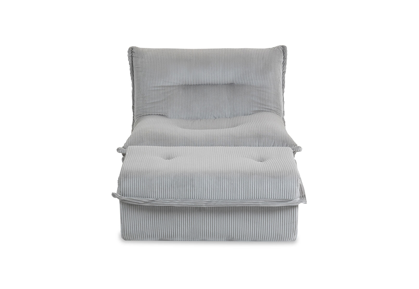 BENITEZ ACCENT CHAIR AND OTTOMAN LIGHT GREY