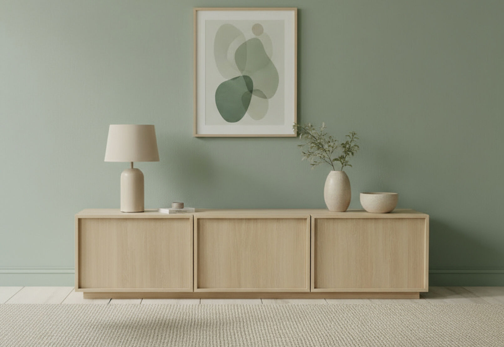 WATKINS 3 DOOR ENTERTAINMENT UNIT NATURAL
