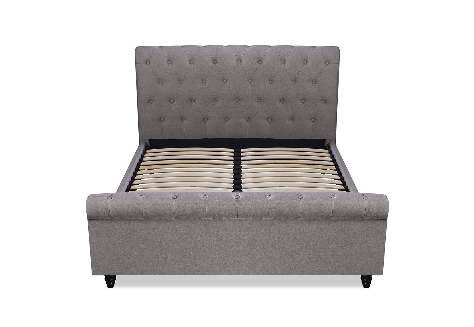BRIELLE QUEEN BED LIGHT GREY