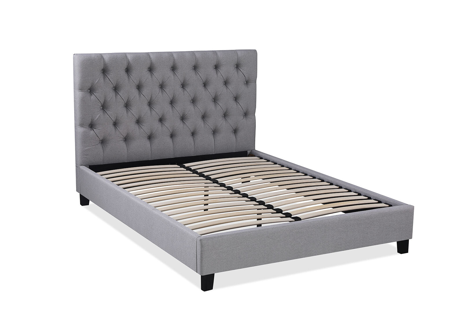 PAISLEE QUEEN BED GREY
