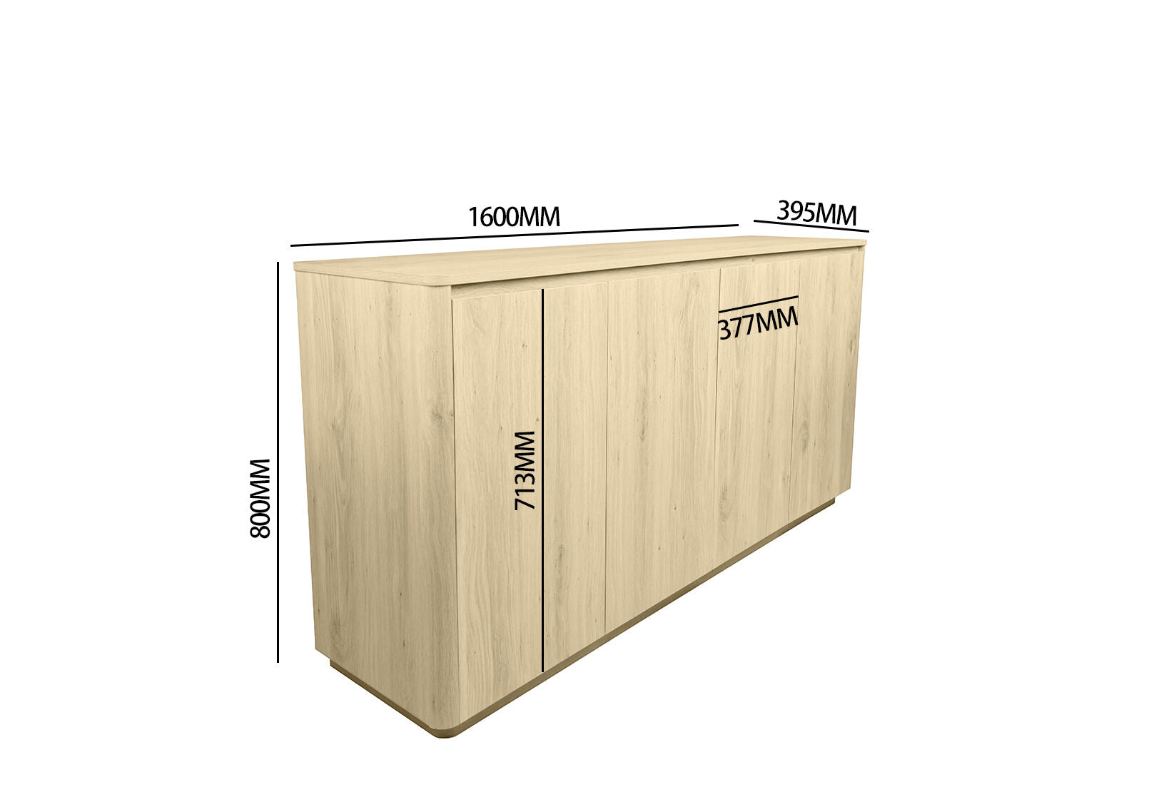 SERRANO 4 DOOR BUFFET NATURAL