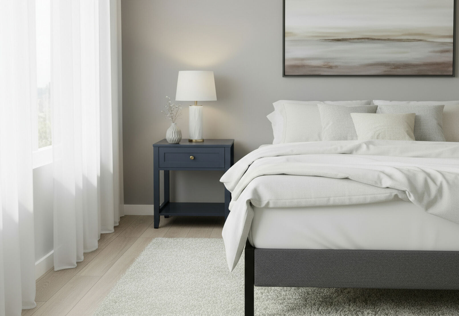ROBERTSON BEDSIDE NAVY BLUE