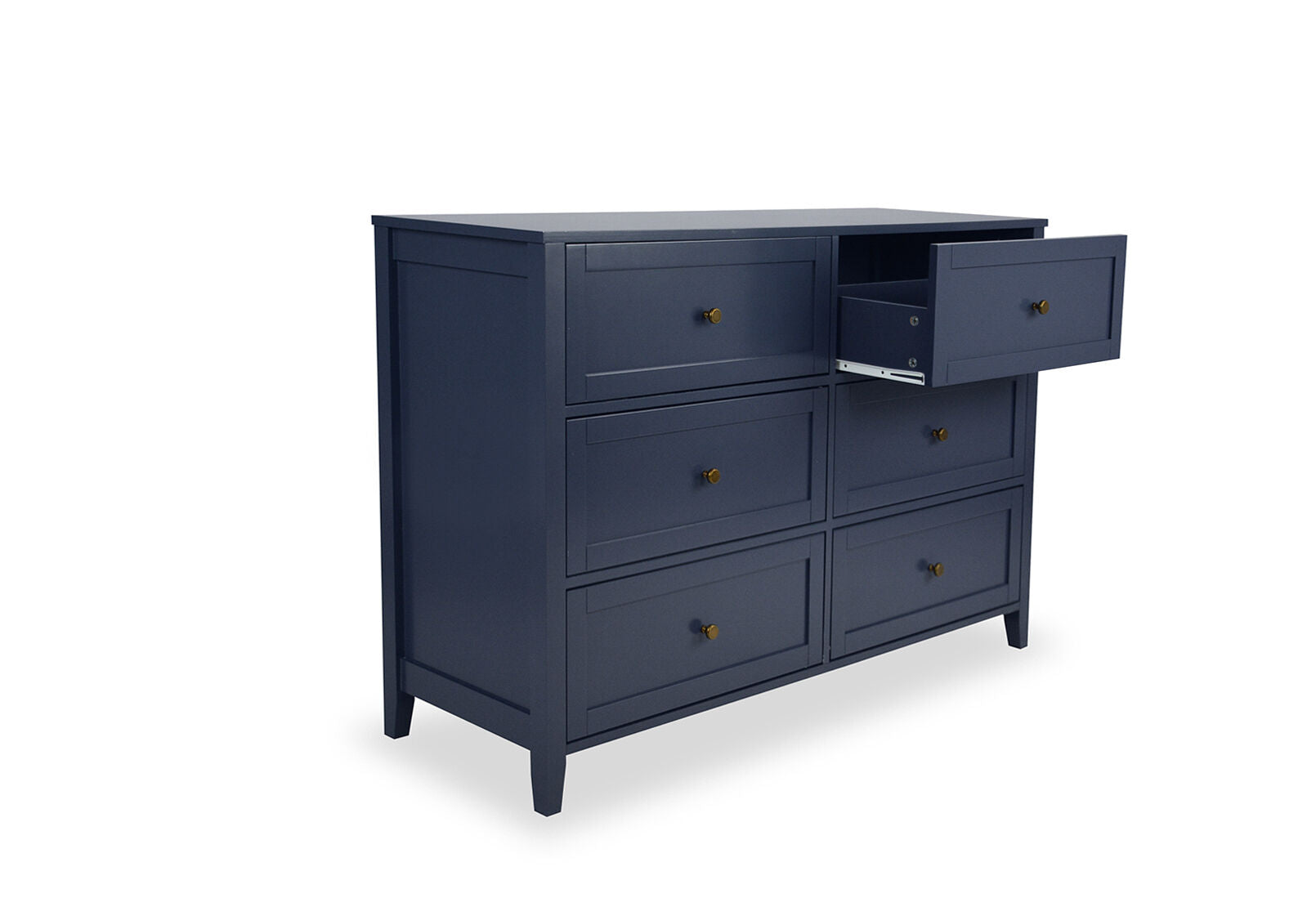 ROBERTSON 6 DRAWER DRESSER NAVY BLUE