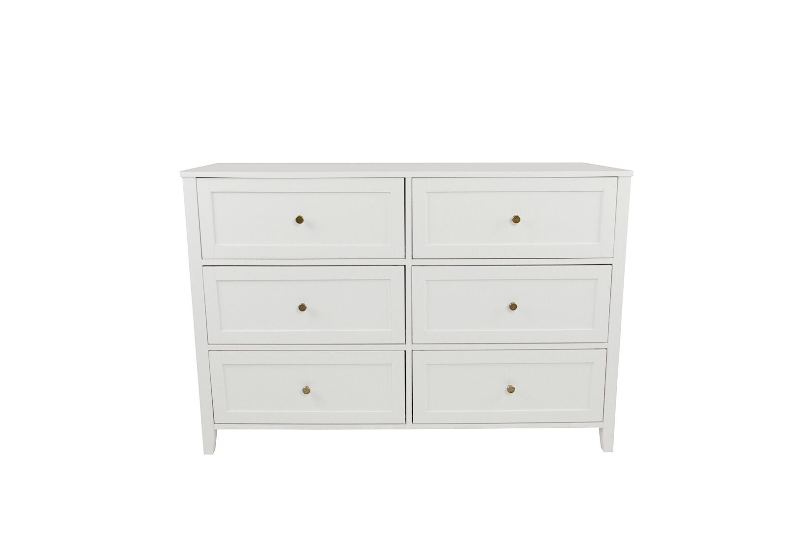 ROBERTSON 6 DRAWER DRESSER WHITE