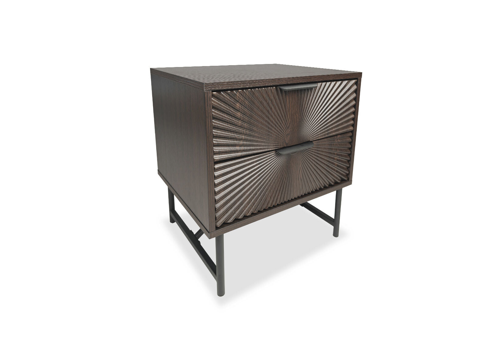 WALLS 2 DRAWER BEDSIDE WALNUT