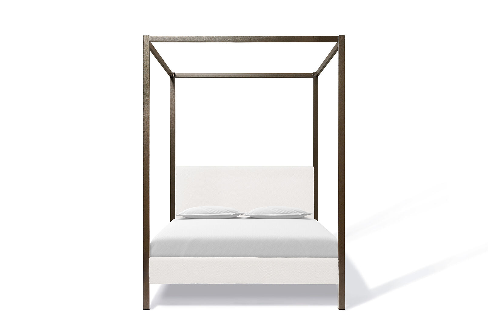 BLAIR 4 POST QUEEN BED ANTIQUE/WHITE