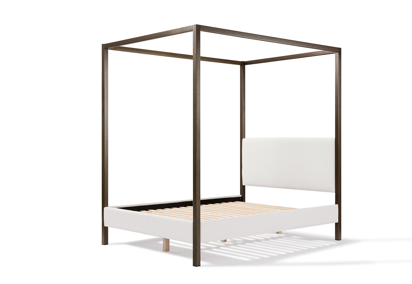 BLAIR 4 POST QUEEN BED ANTIQUE/WHITE