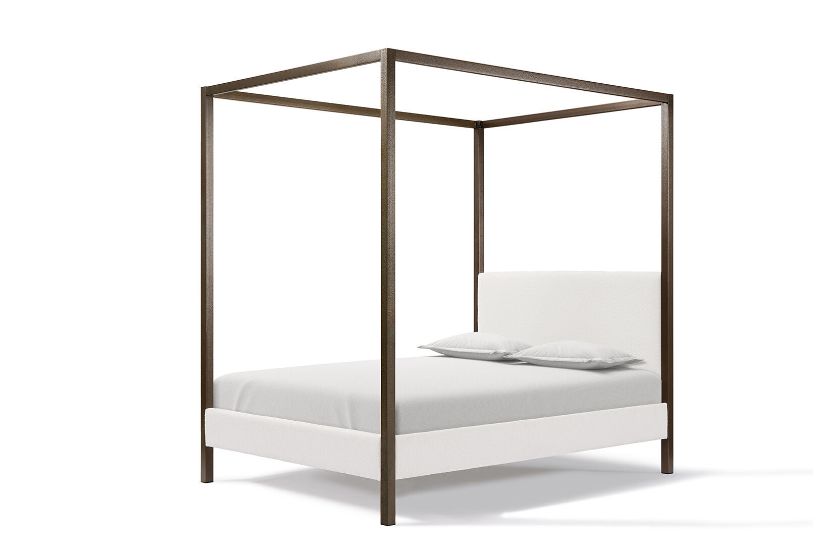 BLAIR 4 POST QUEEN BED ANTIQUE/WHITE