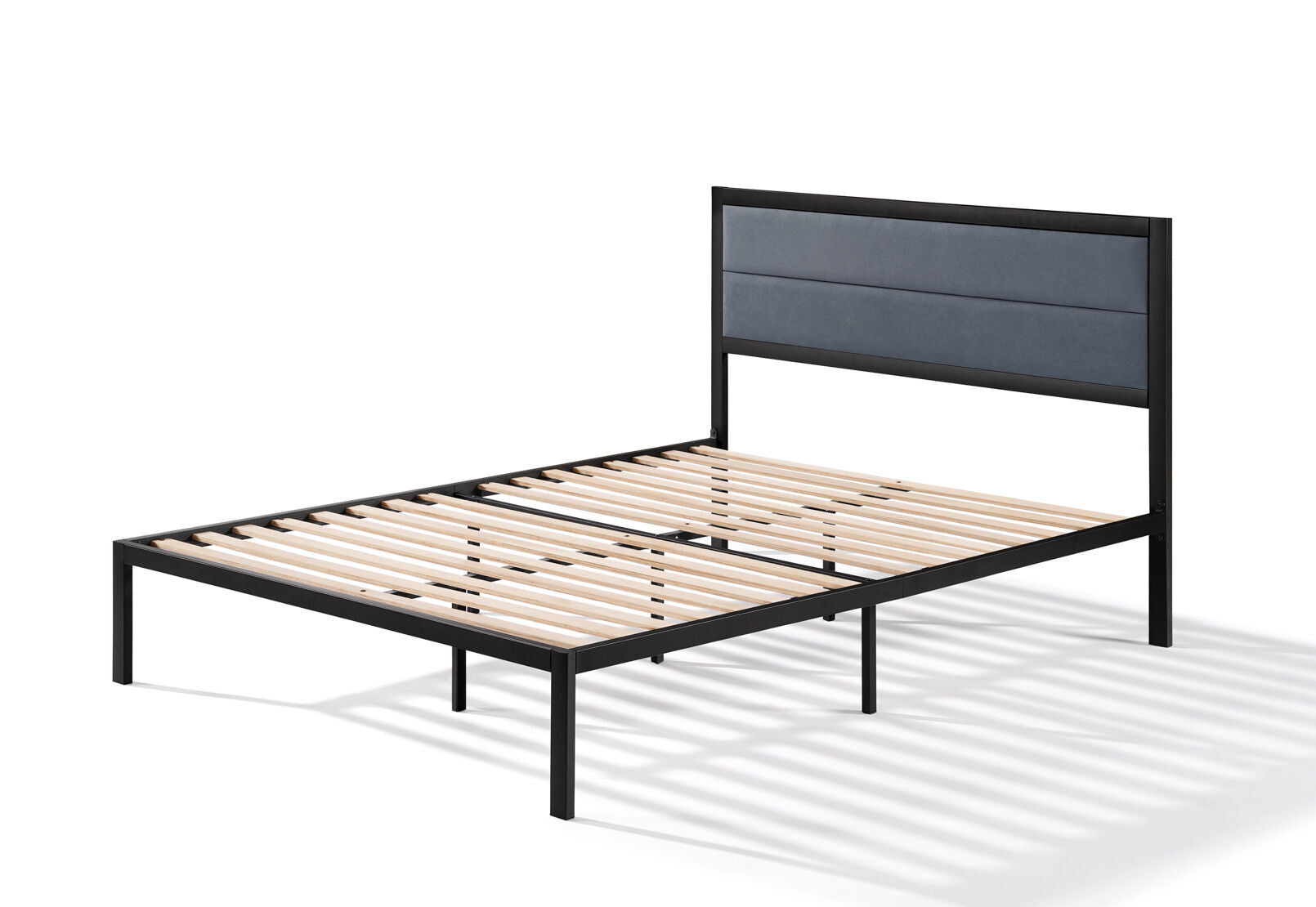 HERNANDEZ QUEEN BED BLACK/GREY