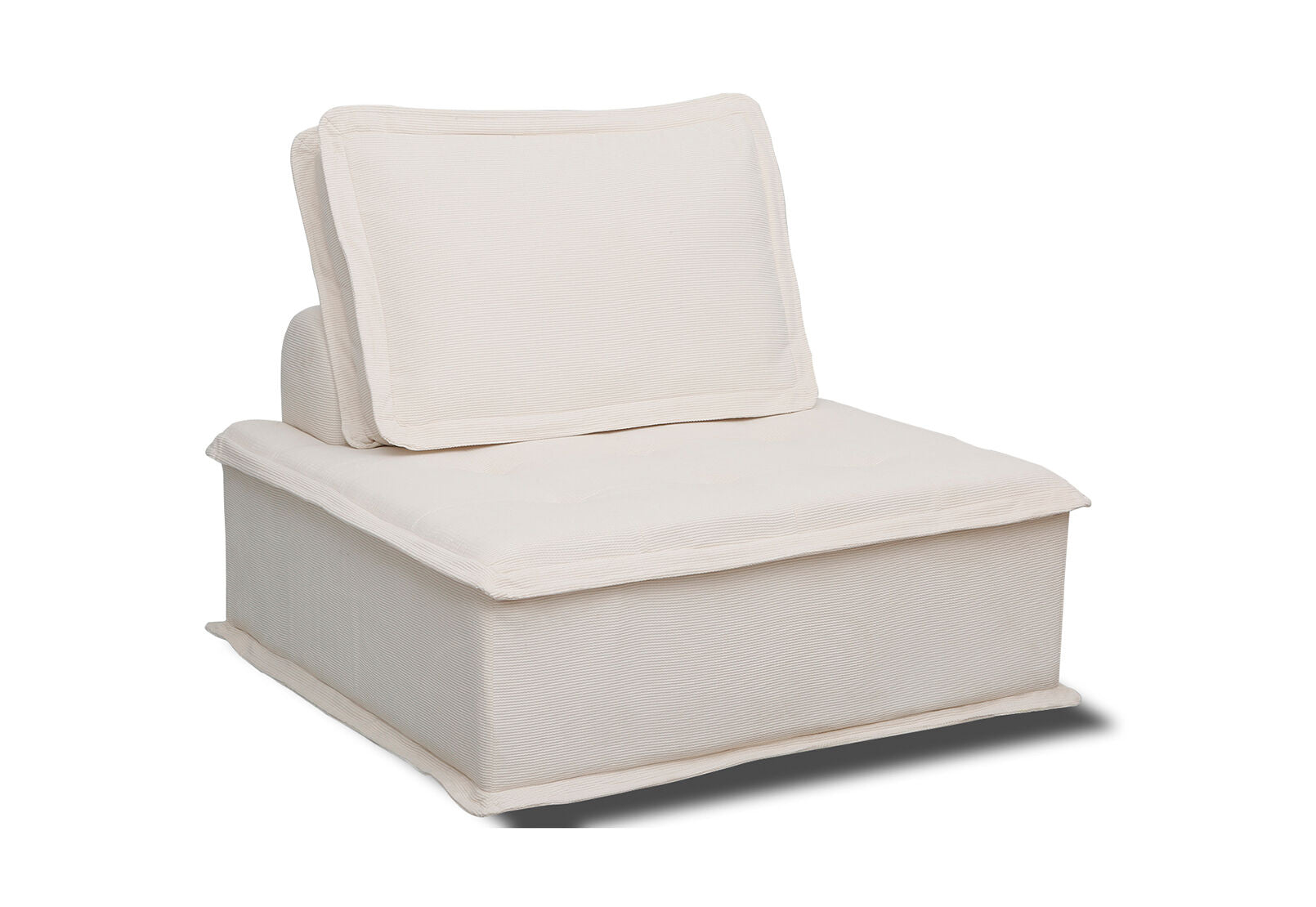 LEILA MODULAR ARMLESS CHAIR BEIGE