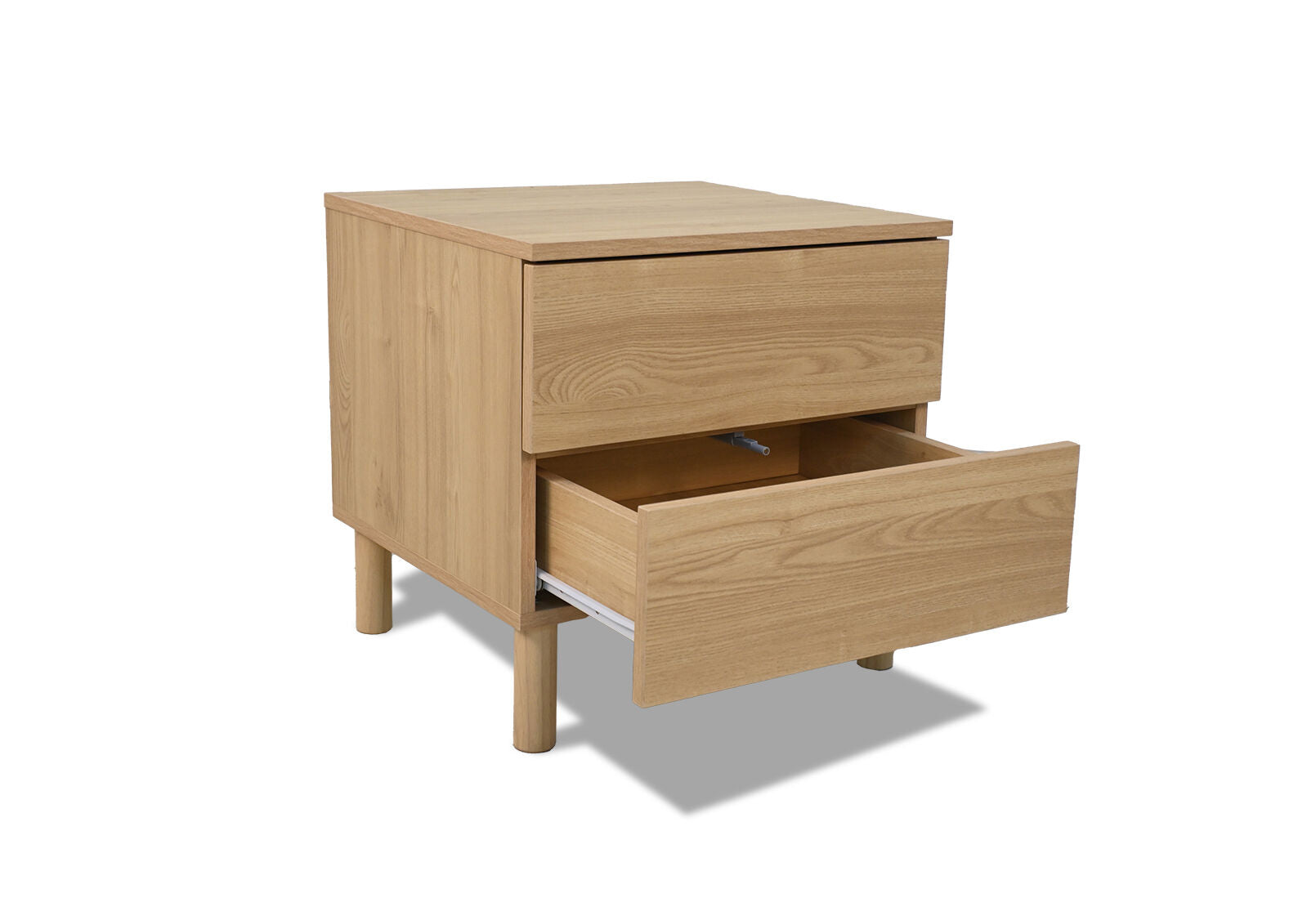 MILANI 2 DRAWER BEDSIDE OAK