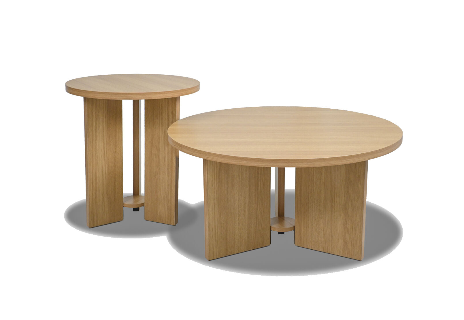 OLIVIER SET OF 2 COFFEE TABLES NATURAL
