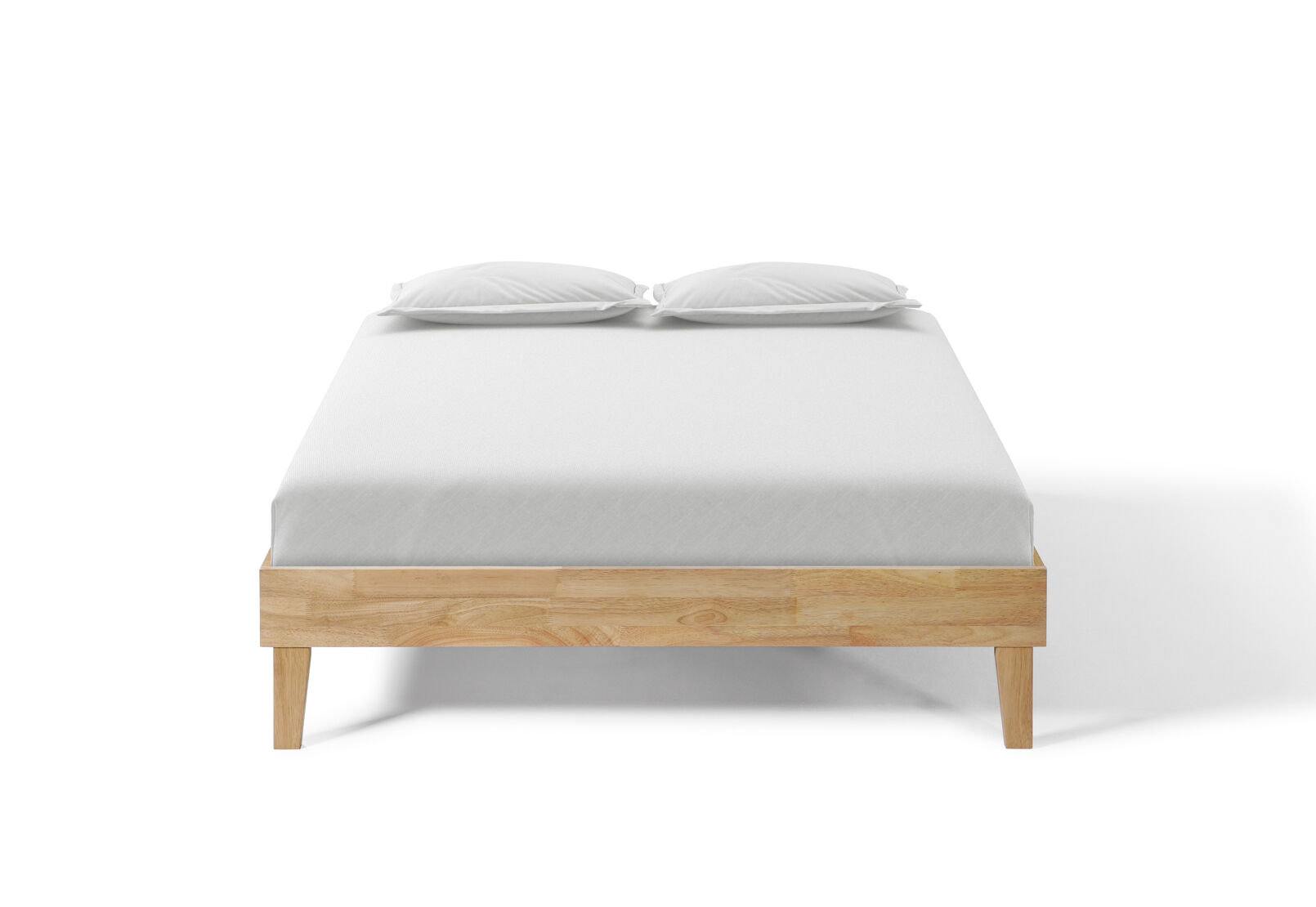 CRAIG DOUBLE BED BASE LIGHT OAK