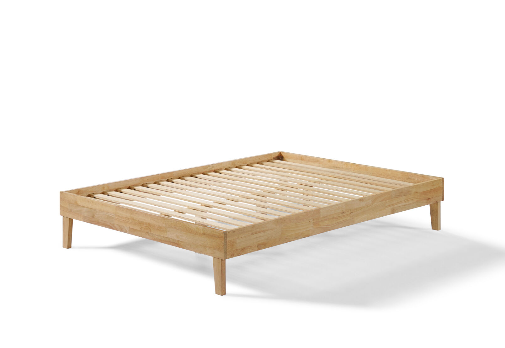 CRAIG DOUBLE BED BASE LIGHT OAK