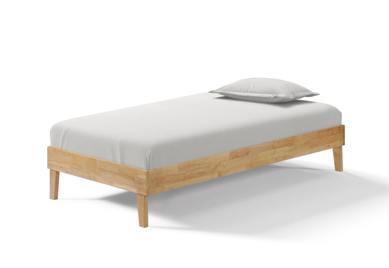 CRAIG SINGLE BED BASE LIGHT OAK