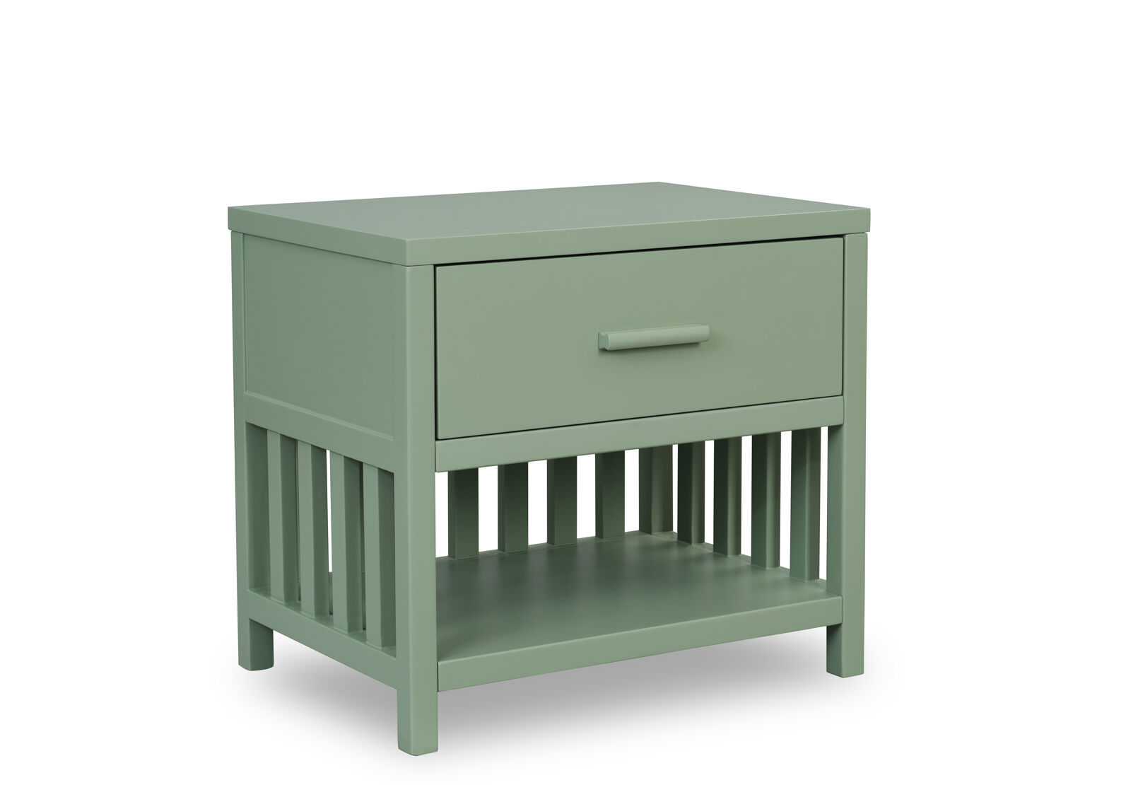 ENNEAD 1 DRAWER BEDSIDE SAGE GREEN