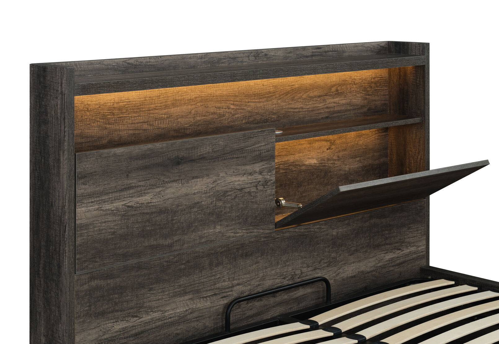 VESPERA QUEEN BED DARK GREY