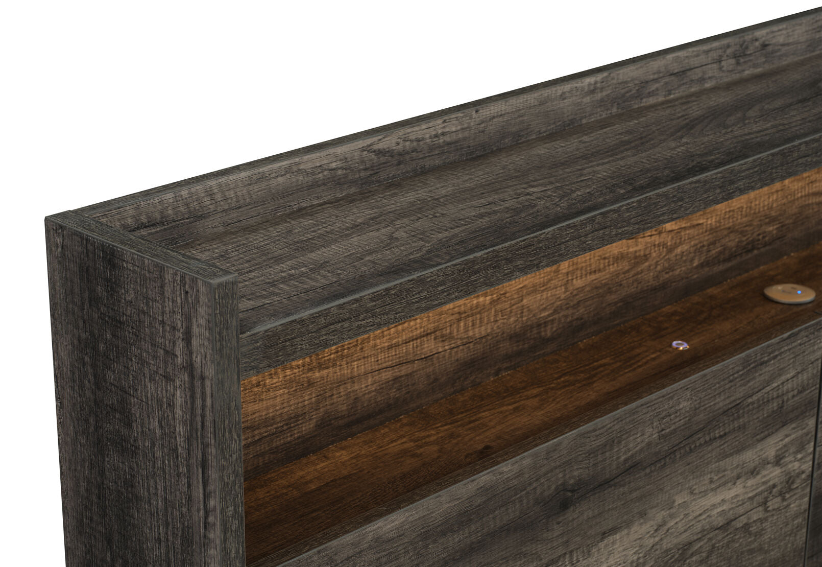 VESPERA QUEEN BED DARK GREY