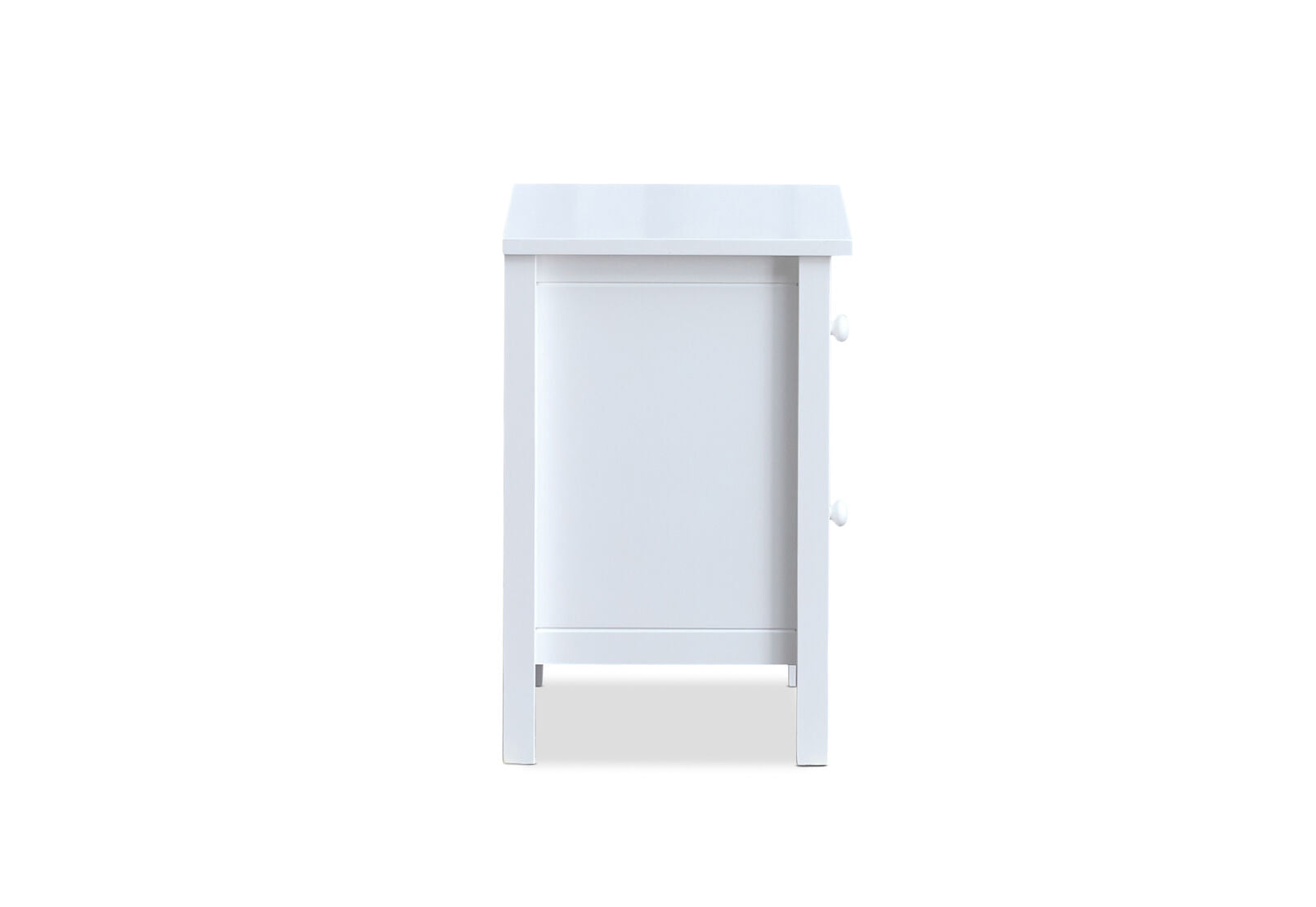 KENORA 2 DRAWER BEDSIDE WHITE