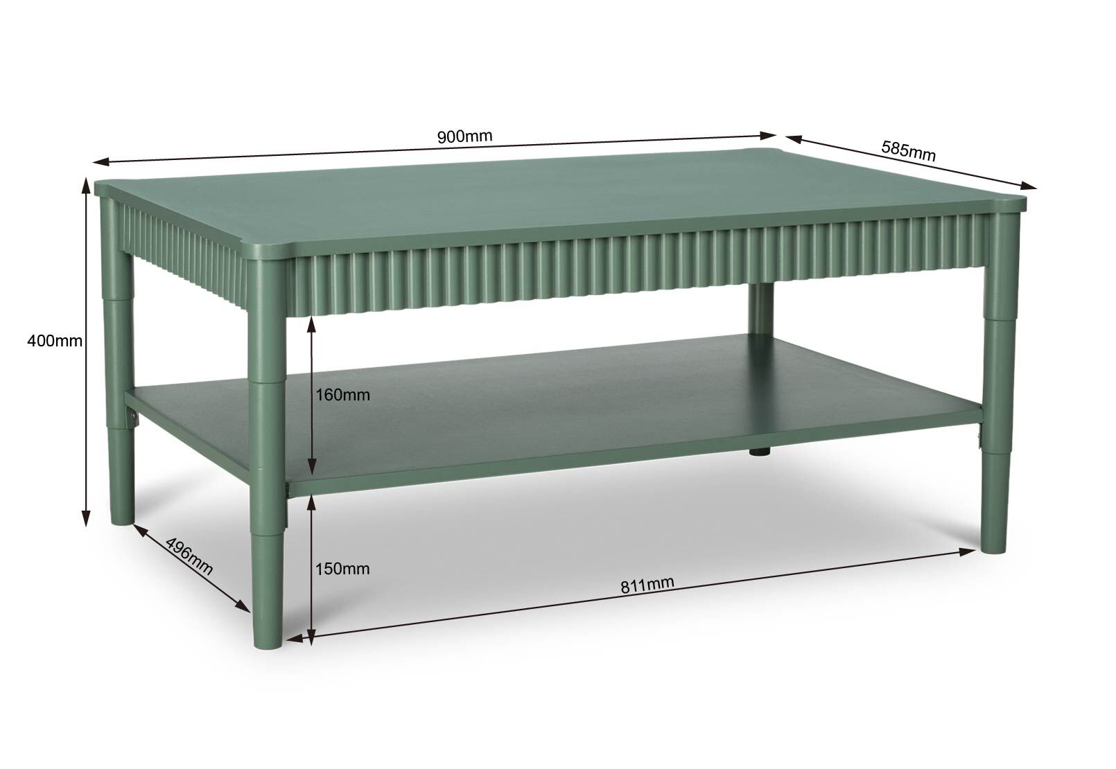 BENEVNTO COFFEE TABLE GREEN