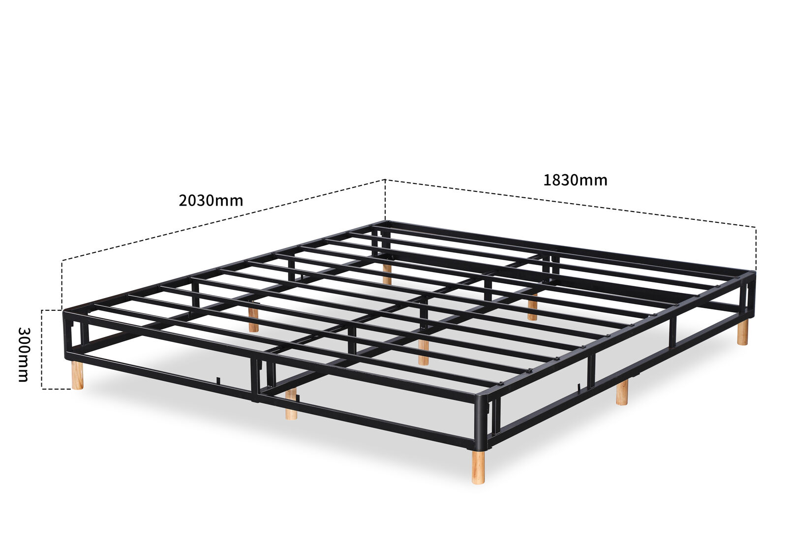 BOLOGNA KING BED BASE BEIGE